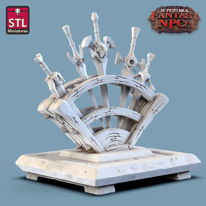 Dungeons & Dragons - STL Miniatures - Weapons Merchant Set