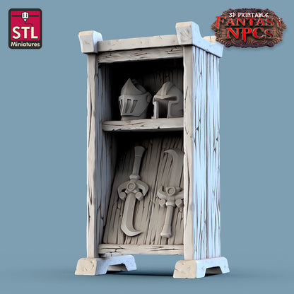 Dungeons & Dragons - STL Miniatures - Weapons Merchant Set