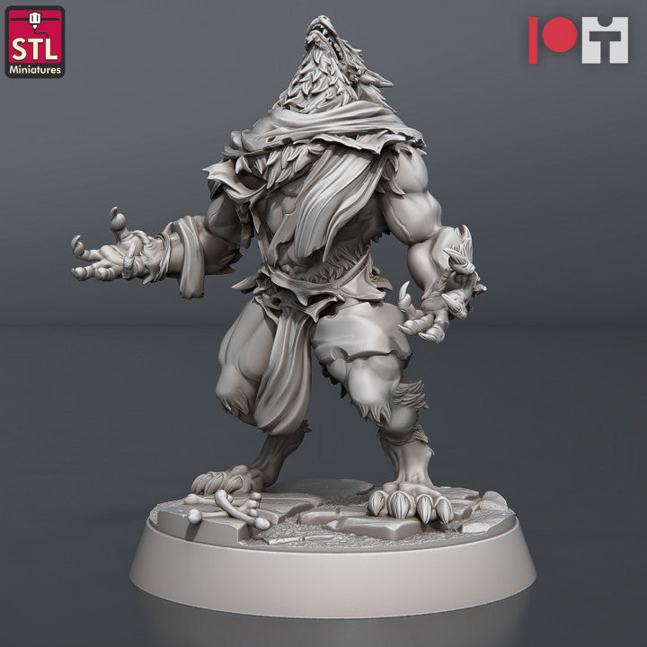 Dungeons & Dragons - STL Miniatures - Wolves & Werewolves Set (8 Figurer)