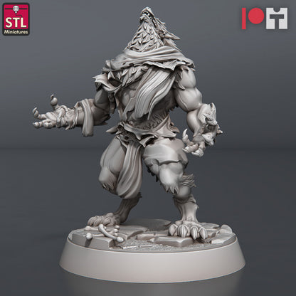 Dungeons & Dragons - STL Miniatures - Wolves & Werewolves Set (8 Figurer)