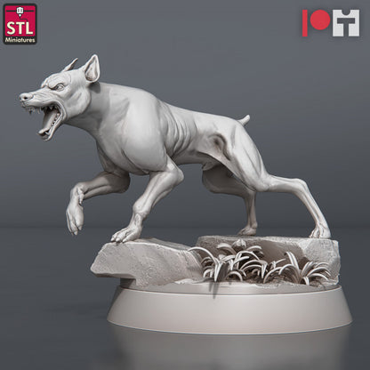 Dungeons & Dragons - STL Miniatures - Wild Dogs Set (5 Figurer)