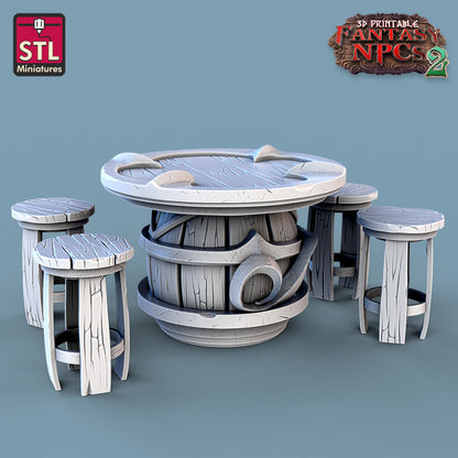 Dungeons & Dragons - STL Miniatures - Winemakers Set