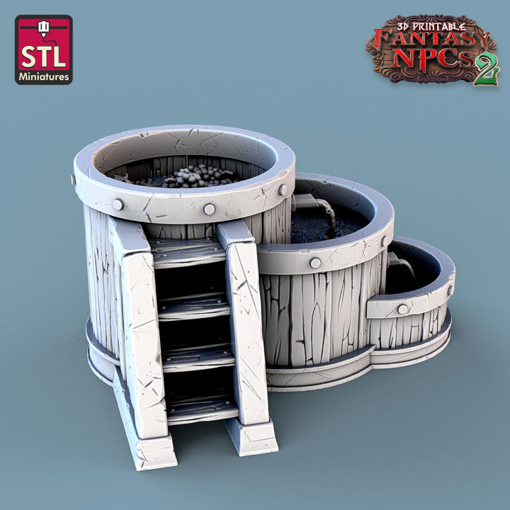 Dungeons & Dragons - STL Miniatures - Winemakers Set