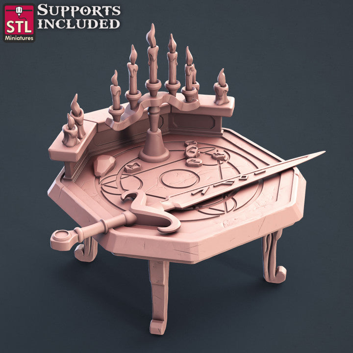 Dungeons & Dragons - STL Miniatures - Wizard Set