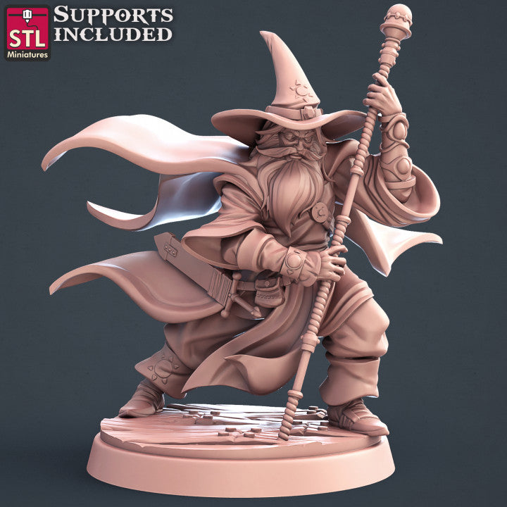 Dungeons & Dragons - STL Miniatures - Wizard Set