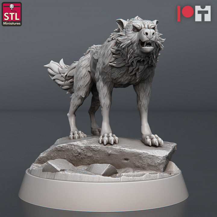 Dungeons & Dragons - STL Miniatures - Wolves & Werewolves Set (8 Figurer)