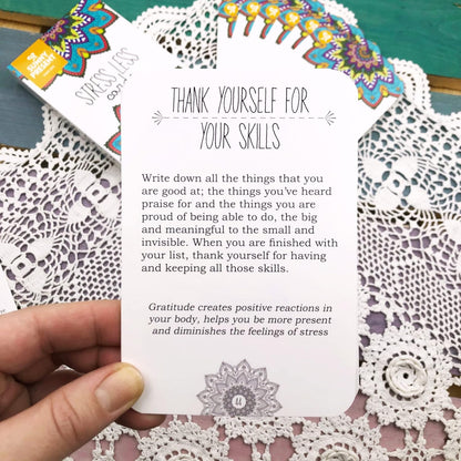 Stress Less Cards - Mindfulness - Meditation - 50 Kort med Motivation