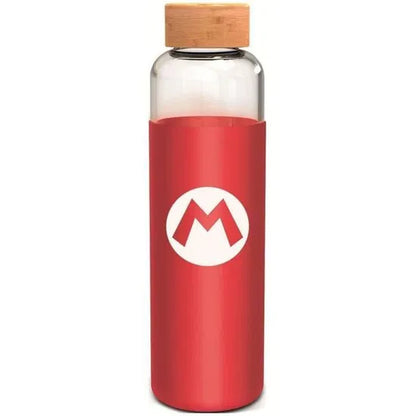 Super Mario - Mario Vandflaske (Glas m. trælåg)