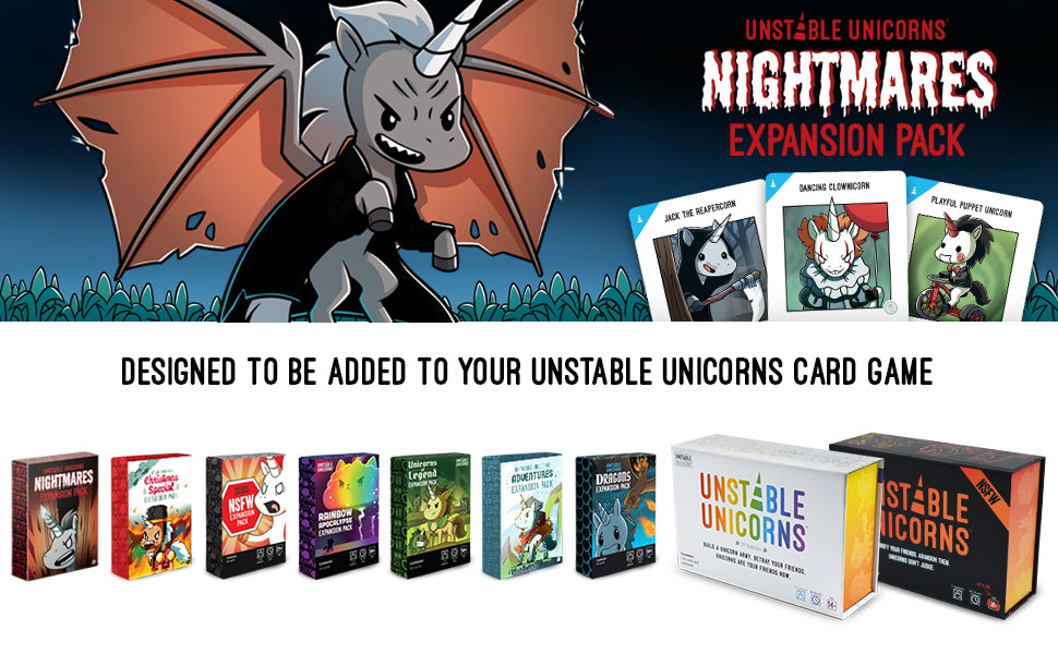 Unstable Unicorns - Nightmares Expansion - Engelsk