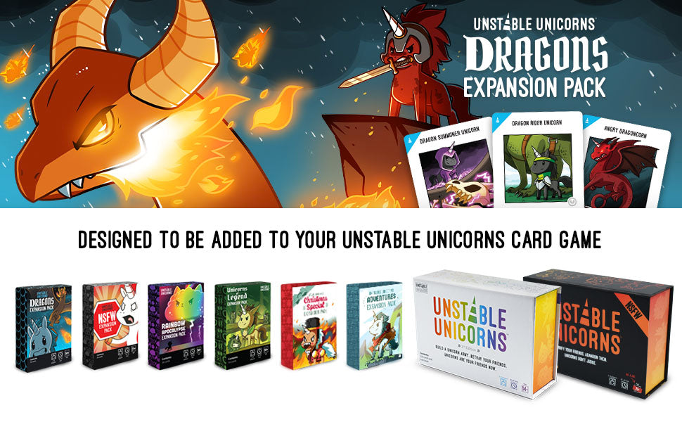 Unstable Unicorns - Dragons Expansion - Engelsk