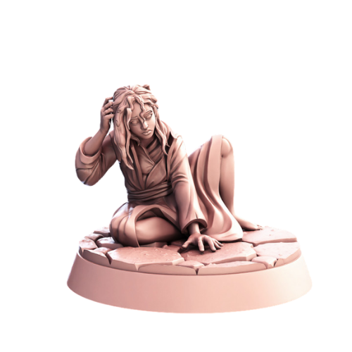 Dungeons & Dragons - STL Miniatures - Abbey Monk Girl