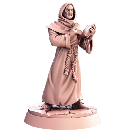 Dungeons & Dragons - STL Miniatures - Abbey Monk Guilliermo