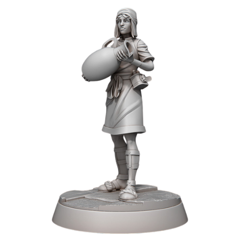 Dungeons & Dragons - STL Miniatures - Bath House Client Male Washing
