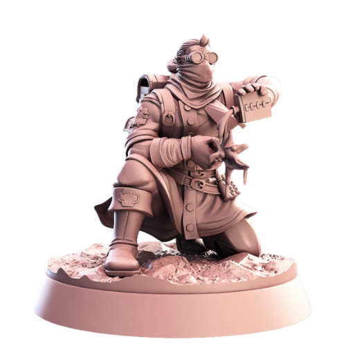 Dungeons & Dragons - STL Miniatures - Battlefield Medic Surgeon