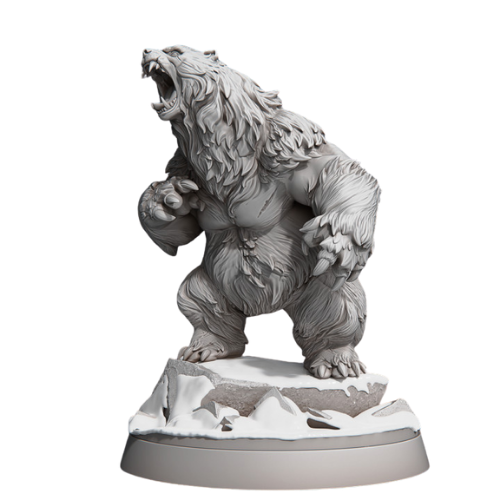 Dungeons & Dragons - STL Miniatures - Bear Roaring