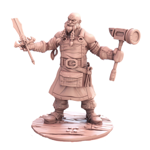 Dungeons & Dragons - STL Miniatures - Blacksmith