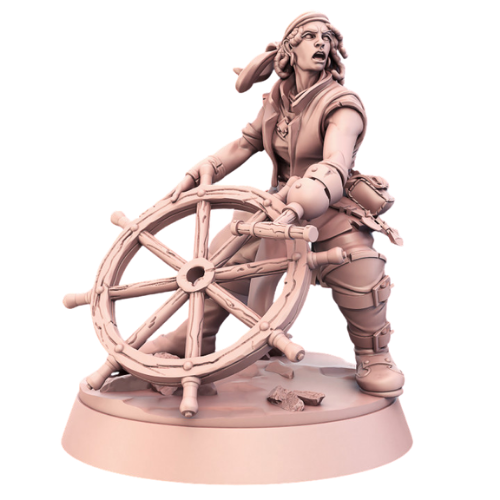 Dungeons & Dragons - STL Miniatures - Female Boatbuilder