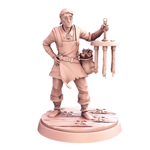 Dungeons & Dragons - STL Miniatures - Male Candlemaker