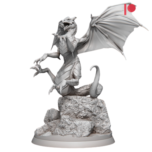 Dungeons & Dragons - STL Miniatures - Small Dragon