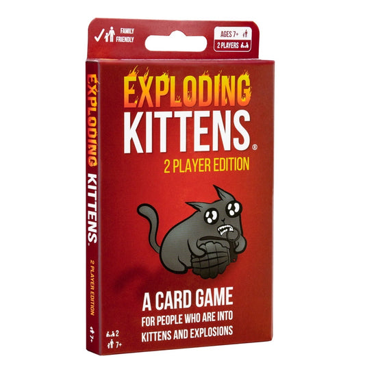 Exploding Kittens 2 Player Edition - Kortspil - 2 Spillere - Fra 7 År