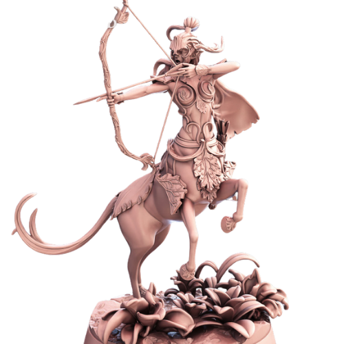 Dungeons & Dragons - STL Miniatures - Centaur with bow aiming