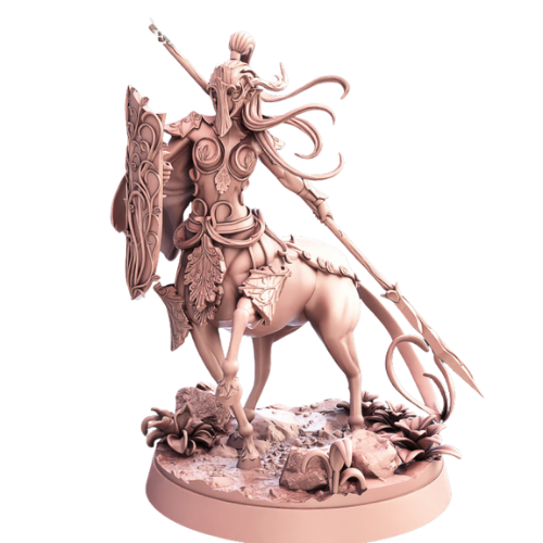 Dungeons & Dragons - STL Miniatures - Centaur with spear & shield