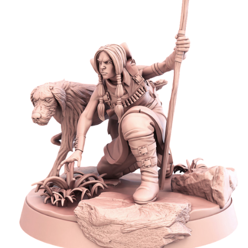 Dungeons & Dragons - STL Miniatures - Explorer with dog
