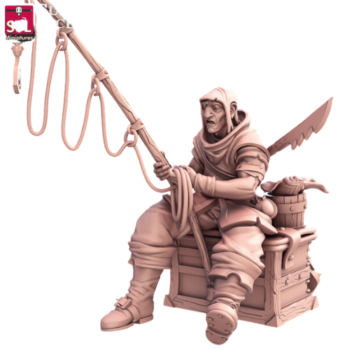 Dungeons & Dragons - STL Miniatures - Fisherman