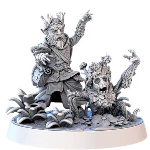 Dungeons & Dragons - STL Miniatures - Forest Protector halfling