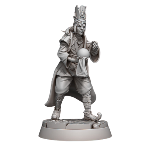 Dungeons & Dragons - STL Miniatures - Fortune Teller with globe