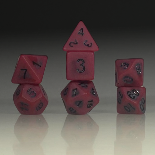 Sun Forge - RPG Dice Set - Red Antique (7stk)