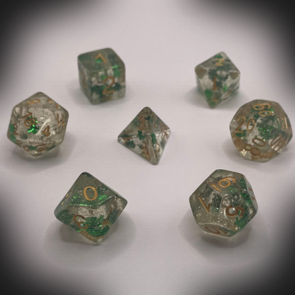 Sun Forge - RPG Dice Set - Star Forest Paillette (7stk)