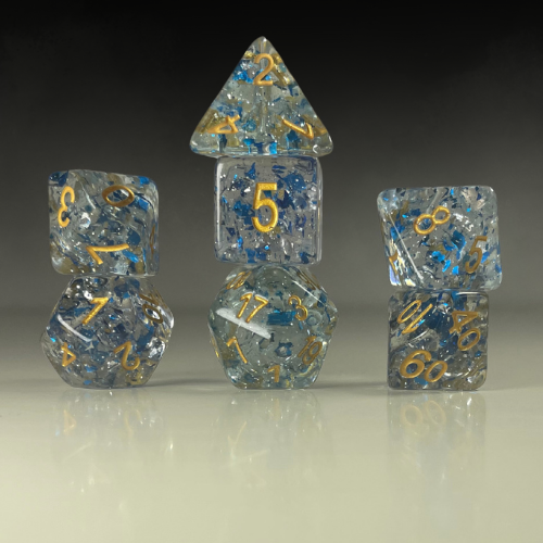 Sun Forge - RPG Dice Set - Blizzard Paillette (7stk)