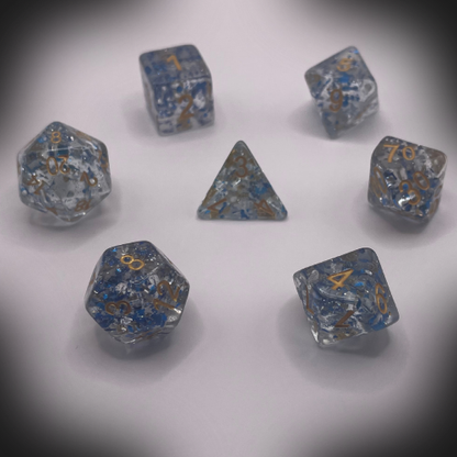 Sun Forge - RPG Dice Set - Blizzard Paillette (7stk)