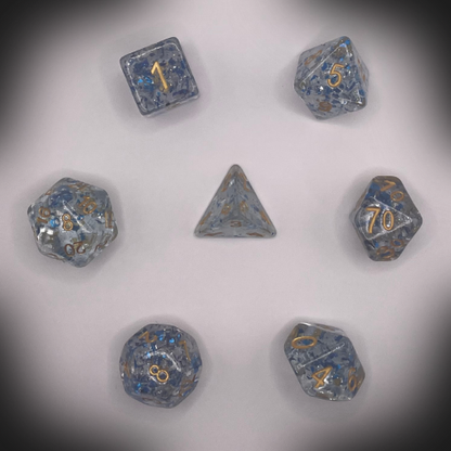 Sun Forge - RPG Dice Set - Blizzard Paillette (7stk)