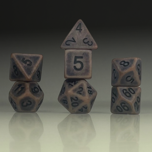 Sun Forge - RPG Dice Set - Ancient Stone Antique (7stk)