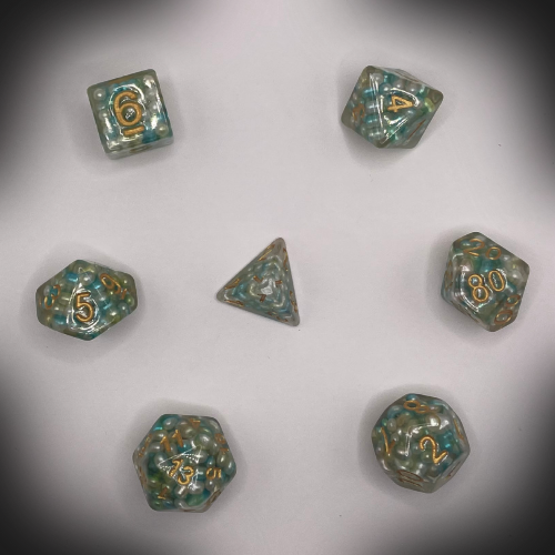 Sun Forge - RPG Dice Set - Classic Capsphere (7stk)