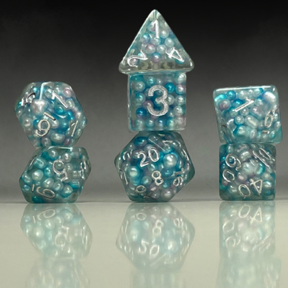 Sun Forge - RPG Dice Set - Ice Blue Capsphere (7stk)