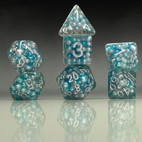 Sun Forge - RPG Dice Set - Ice Blue Capsphere (7stk)
