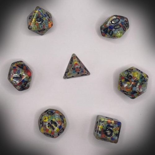 Sun Forge - RPG Dice Set - Entropic Capsphere (7stk)