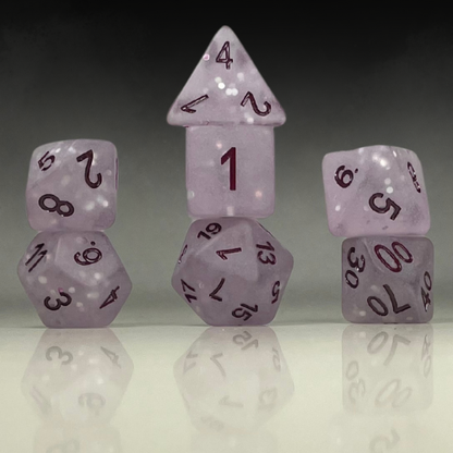 Sun Forge - RPG Dice Set - Purple Frost (7stk)
