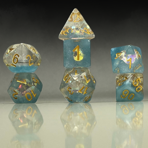 Sun Forge - RPG Dice Set - Skyfrost Diamond (7stk)