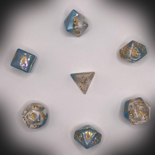Sun Forge - RPG Dice Set - Skyfrost Diamond (7stk)