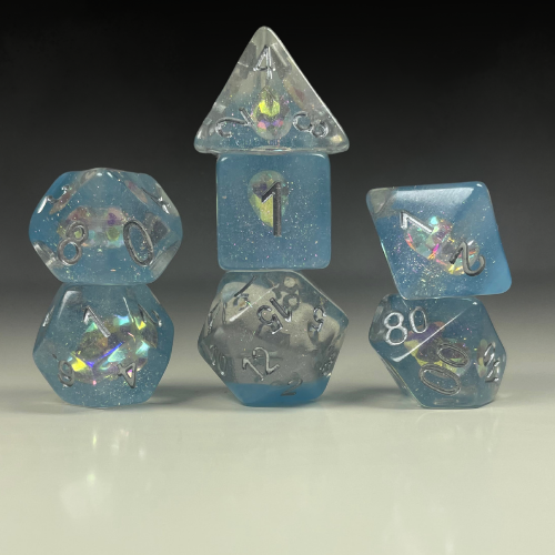 Sun Forge - RPG Dice Set - Silverfrost Diamond (7stk)