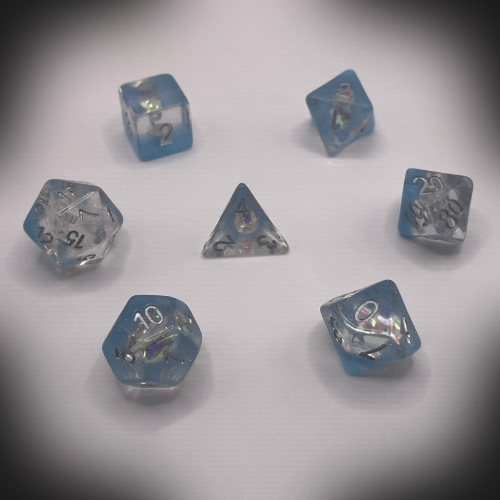 Sun Forge - RPG Dice Set - Silverfrost Diamond (7stk)