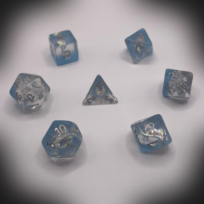 Sun Forge - RPG Dice Set - Silverfrost Diamond (7stk)