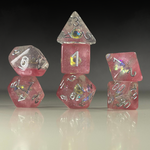 Sun Forge - RPG Dice Set - Aurora Diamond (7stk)