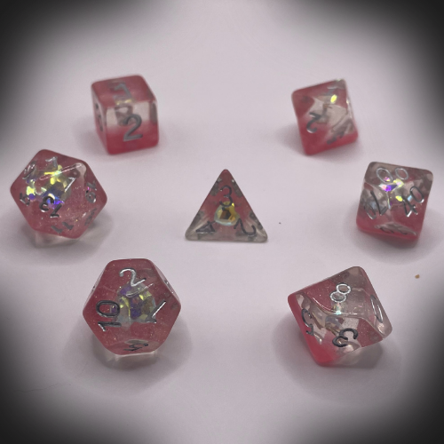 Sun Forge - RPG Dice Set - Aurora Diamond (7stk)