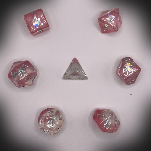Sun Forge - RPG Dice Set - Aurora Diamond (7stk)