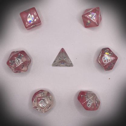 Sun Forge - RPG Dice Set - Aurora Diamond (7stk)